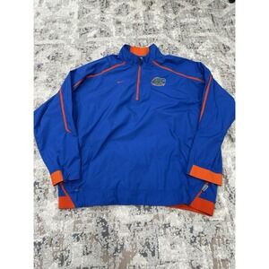 Vintage Team Nike Florida Gators Nike Fit Storm Pullover Windbreaker XL 1/4 Zip